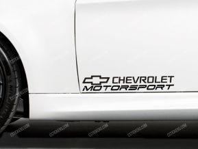 Chevrolet Motorsport autocollants pour portes