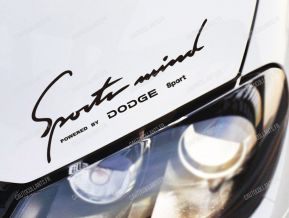 Dodge Sports Mind Autocollant pour Bonnet
