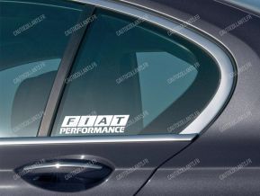 Fiat Performance autocollants pour vitres latérales