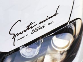 Ford Sports Mind Autocollant pour Bonnet