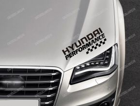 Hyundai Performance Autocollant pour Bonnet