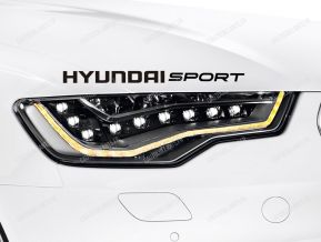 Hyundai Sport Autocollant pour Bonnet