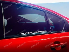Jaguar Supercharged autocollants pour vitres latérales