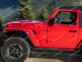 Jeep Rubicon autocollants pour capuche