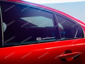 Kia Motorsport autocollants pour vitres latérales