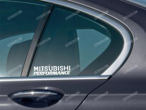 Mitsubishi Performance autocollants pour fenêtre latérale