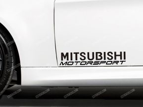 Mitsubishi Motorsport autocollants pour portes
