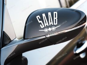 Saab Air Vintage Logo autocollants pour les rétroviseurs