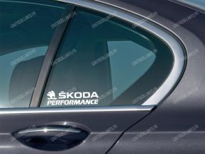 Skoda Performance autocollant pour les fenêtres latérales