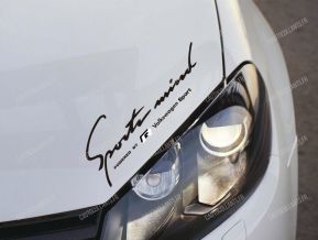 Volkswagen R-line Sports Mind autocollant pour Bonnet