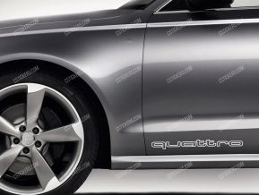 Audi Quattro autocollants pour portes XL