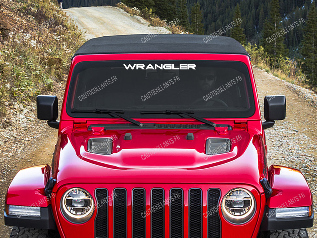 Jeep Wrangler Autocollant pour pare-brise 